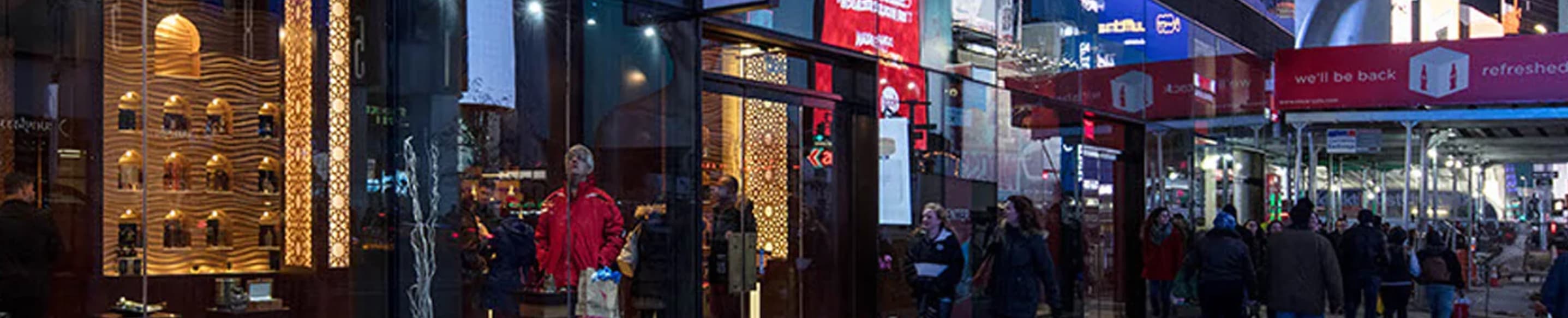 Retail storefront and customer-facing environment